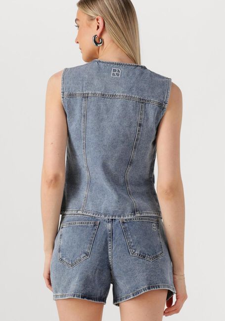 Blaue ROUGE EDIT Gilet ROUJOLIE DENIM WAISTCOAT - large