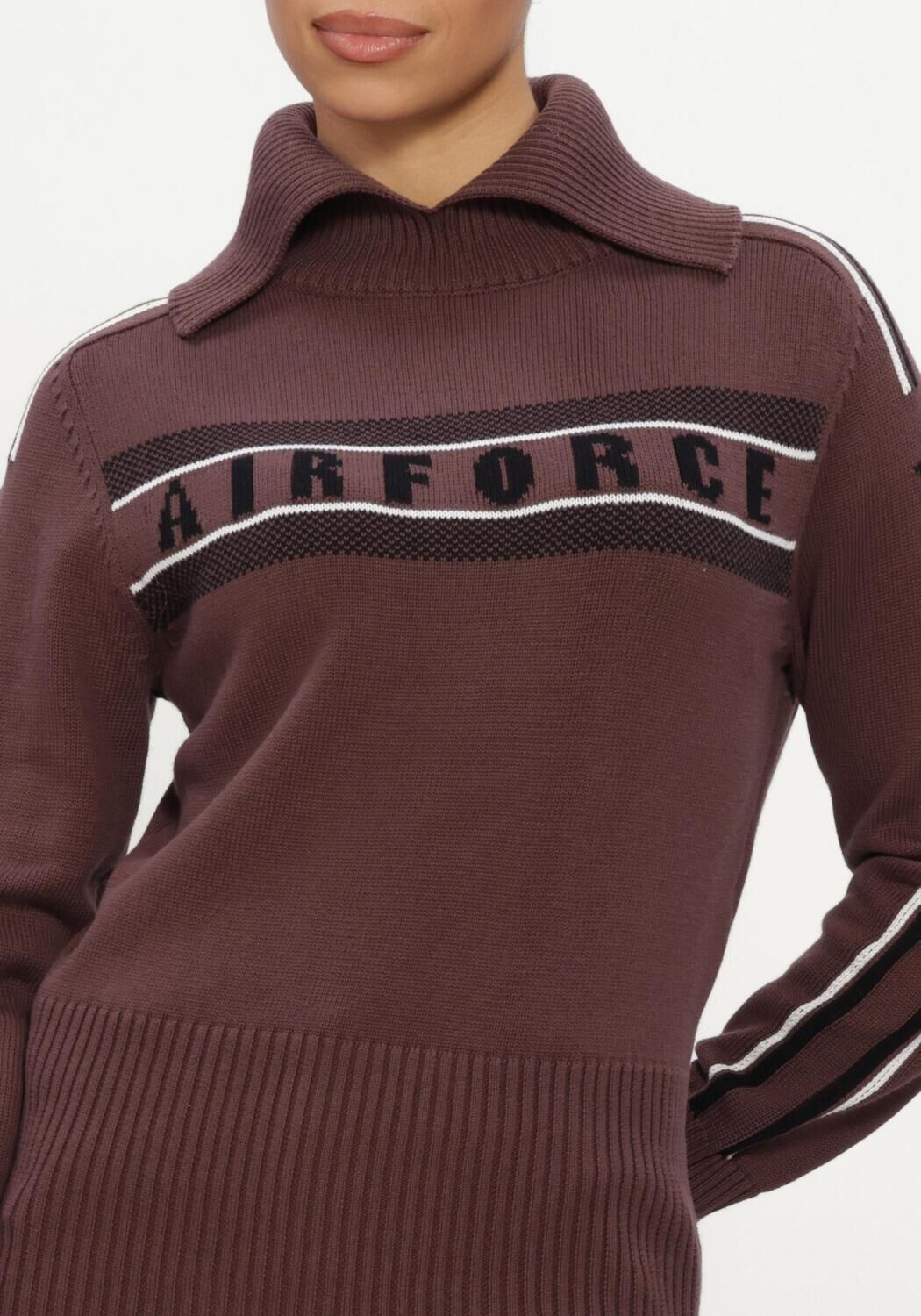 Braune AIRFORCE Rollkragenpullover ELDORA MOUNTAIN KNIT - large
