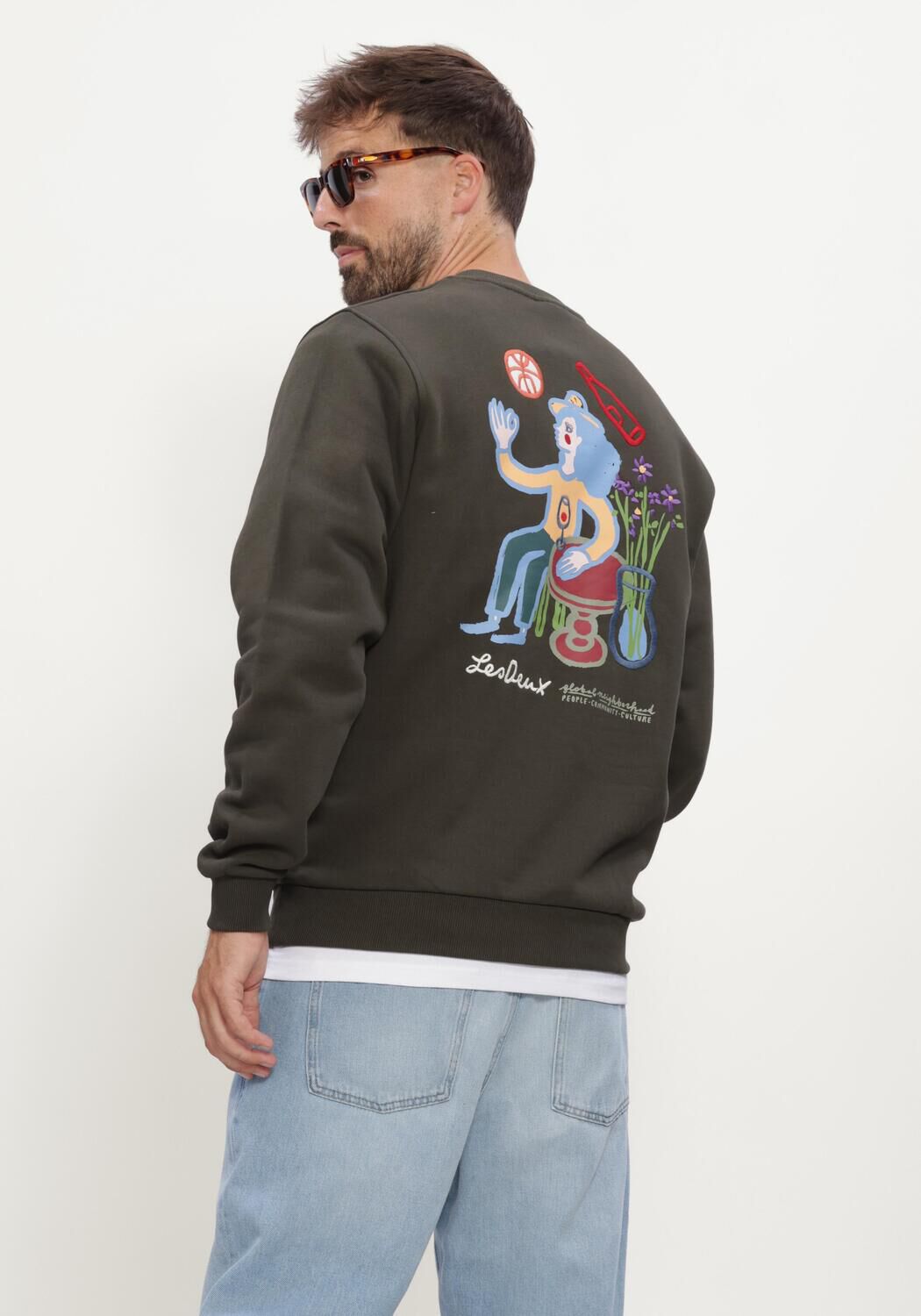 Gr&uuml;ne LES DEUX Sweatshirt RURAL SWEATSHIRT - large