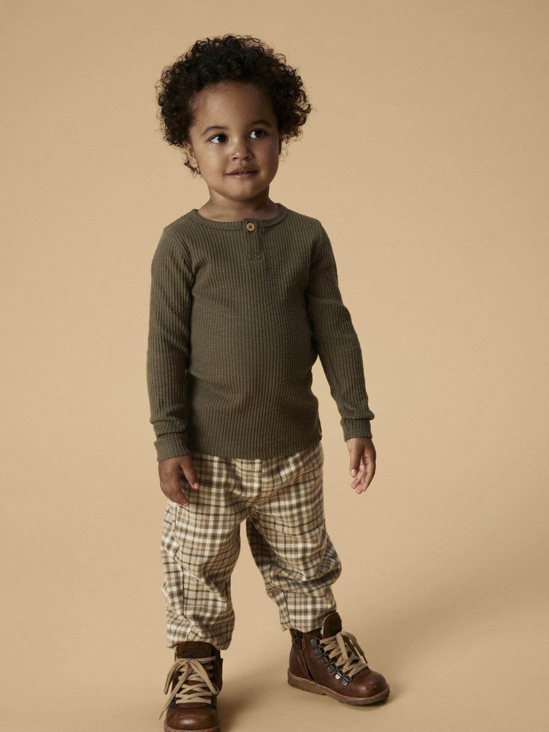 Beige LIL' ATELIER Hosen NMMREBEL BAGGY PANT LIL - large