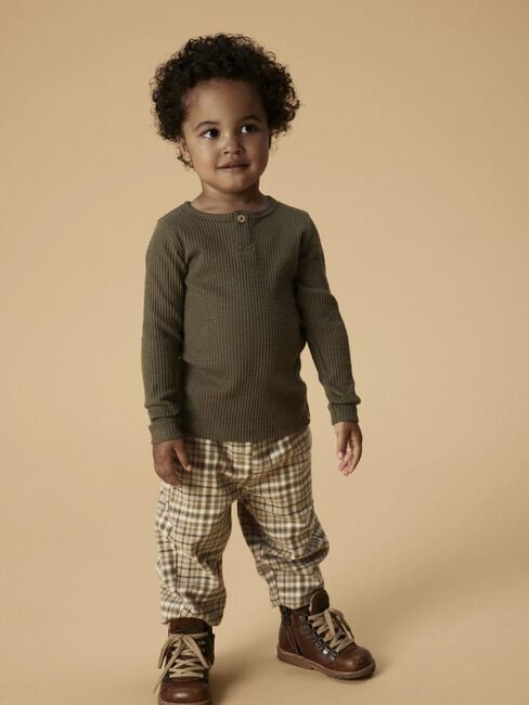 Beige LIL' ATELIER Hosen NMMREBEL BAGGY PANT LIL - large