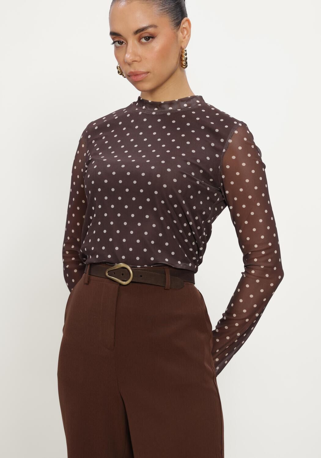 Braune YDENCE Top TOP BAILEY - large