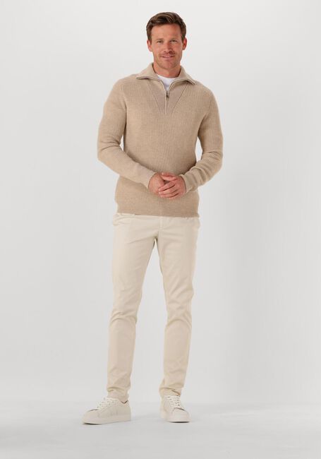 Beige PROFUOMO Pullover PULLOVER HALF ZIP - large