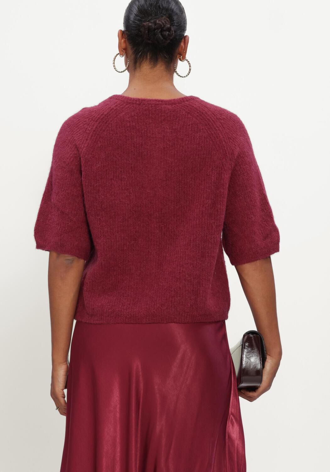 Bordeaux MSCH COPENHAGEN Pullover MSCHBONDIE HOPE 2/4 CARDIGAN - large