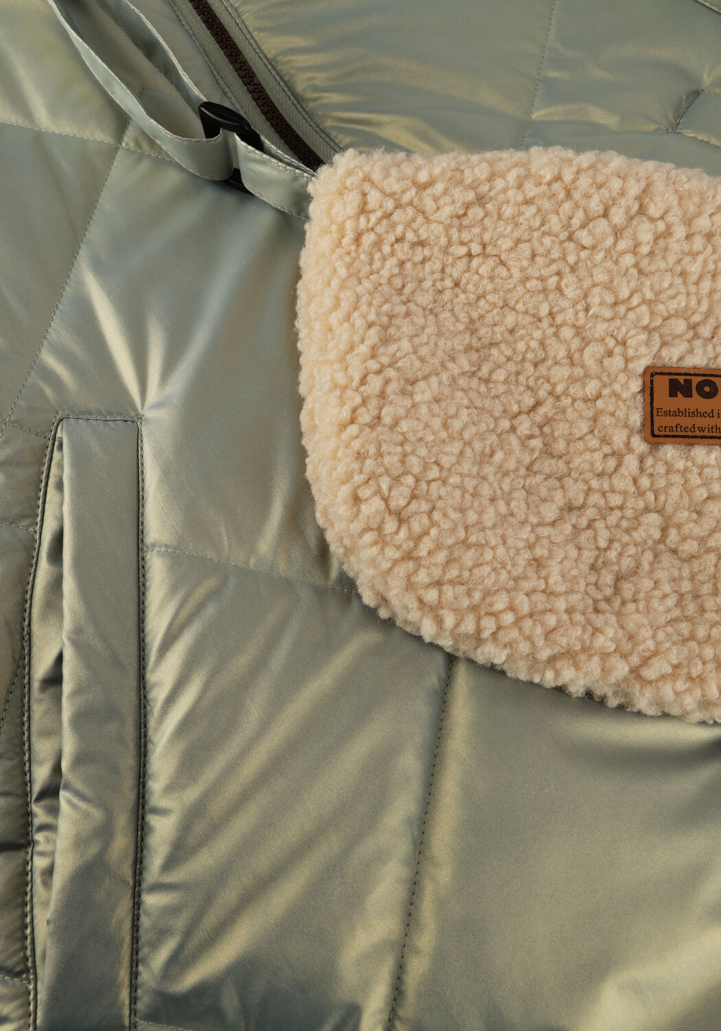 Minze NONO Wattierte Jack BETTY REVERSIBLE HOODED MID LONG JACKET + BAG - large