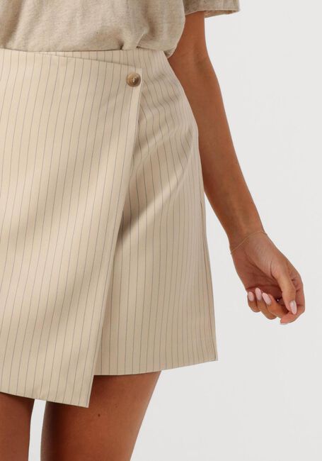 Beige NEO NOIR Minirock PETRANI PINSTRIPED SKIRT - large