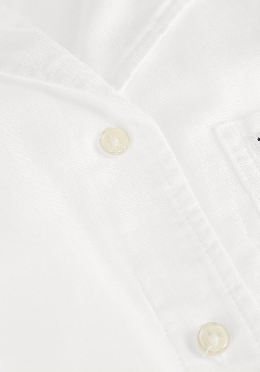 Wei&szlig;e TOMMY JEANS Blusen TJW CRP LINEN SS SHIRT - large