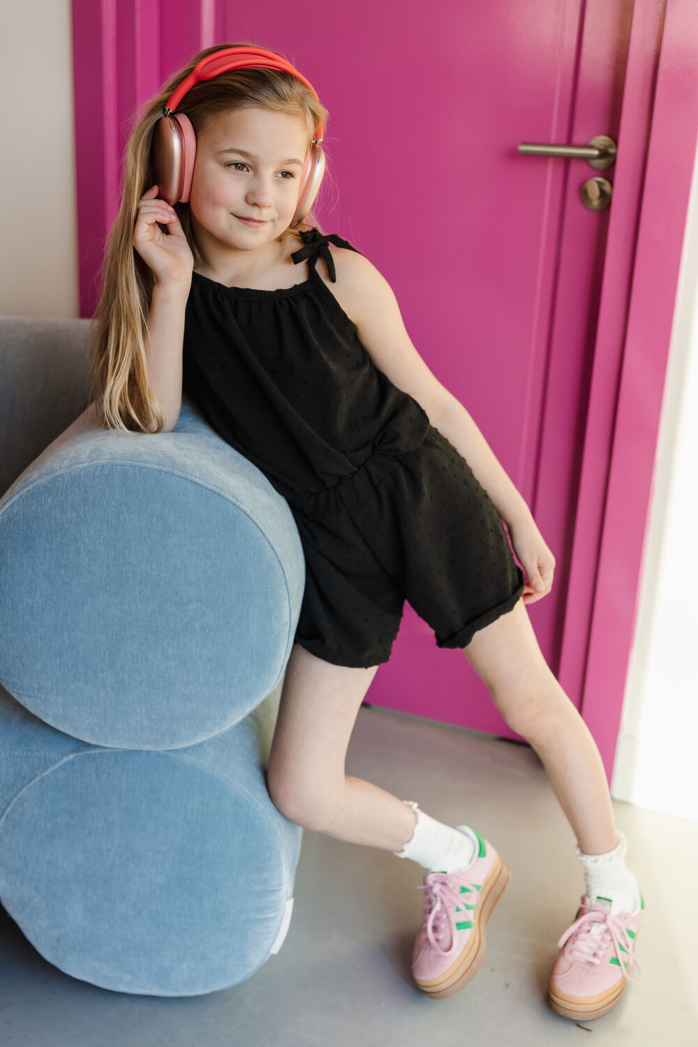 Schwarze Salty Stitch Top BOHO TOP MET BANDJES - POPPY - large