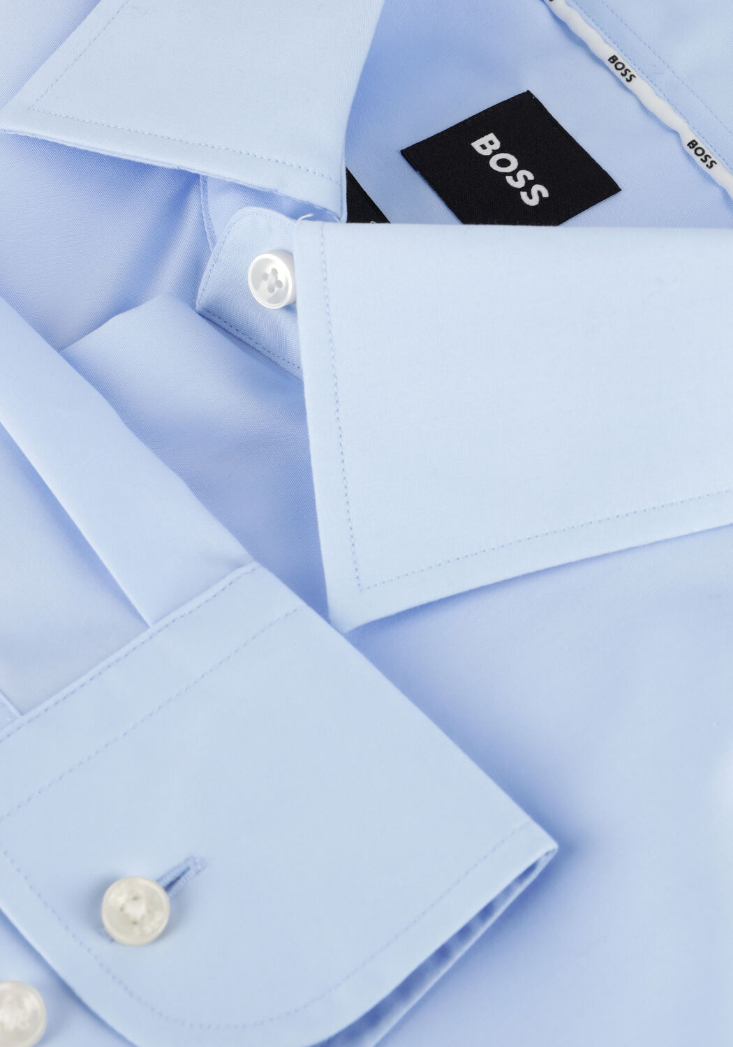 Hellblau BOSS BLACK Klassisches Oberhemd H-HANK-KENT0C1-214 - large