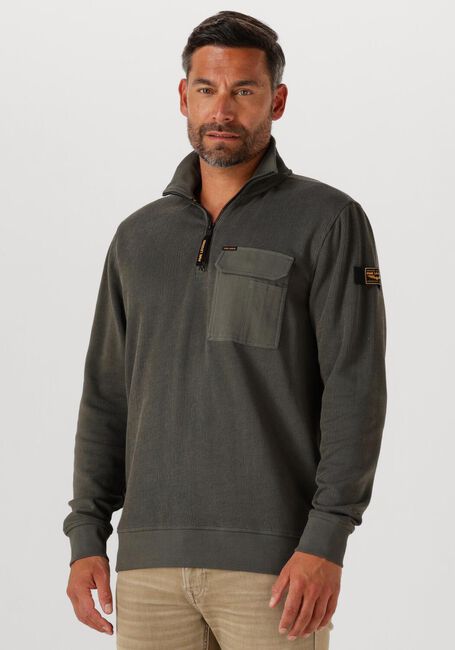 Dunkelgrün PME LEGEND Pullover FLAT KNIT LOOK JERSEY - large