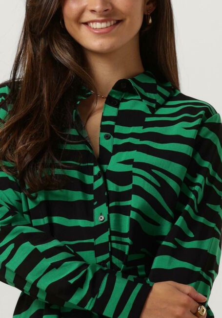 Grüne OBJECT Midikleid OBJCIRA L/S SHIRT DRESS 129 - large