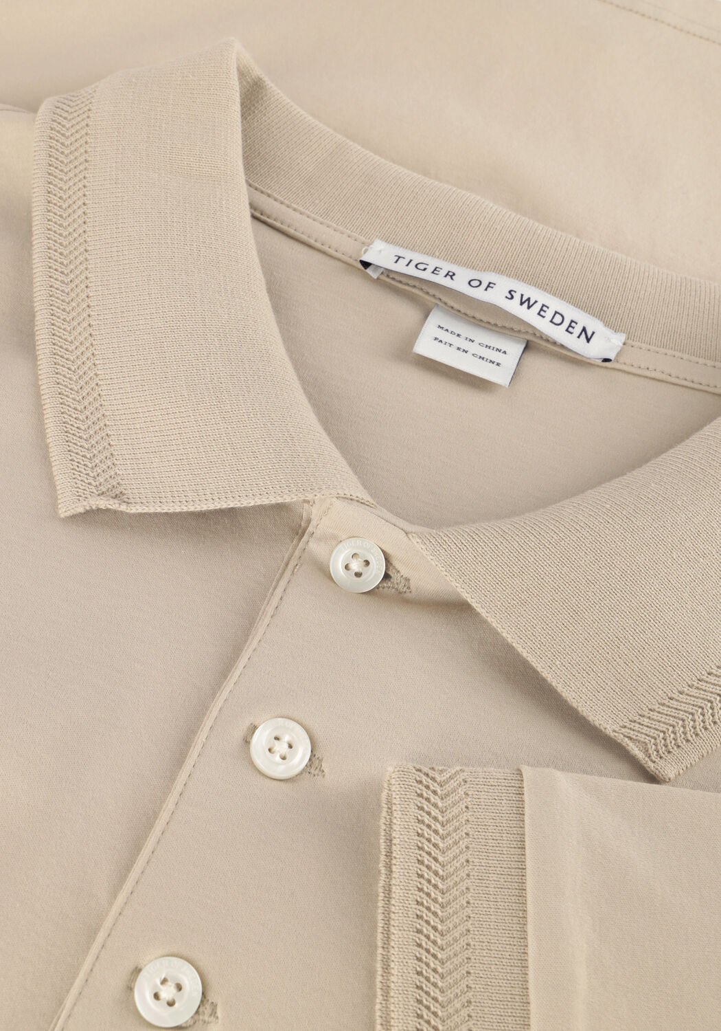 Sand TIGER OF SWEDEN Polo-Shirt RIOSE - large