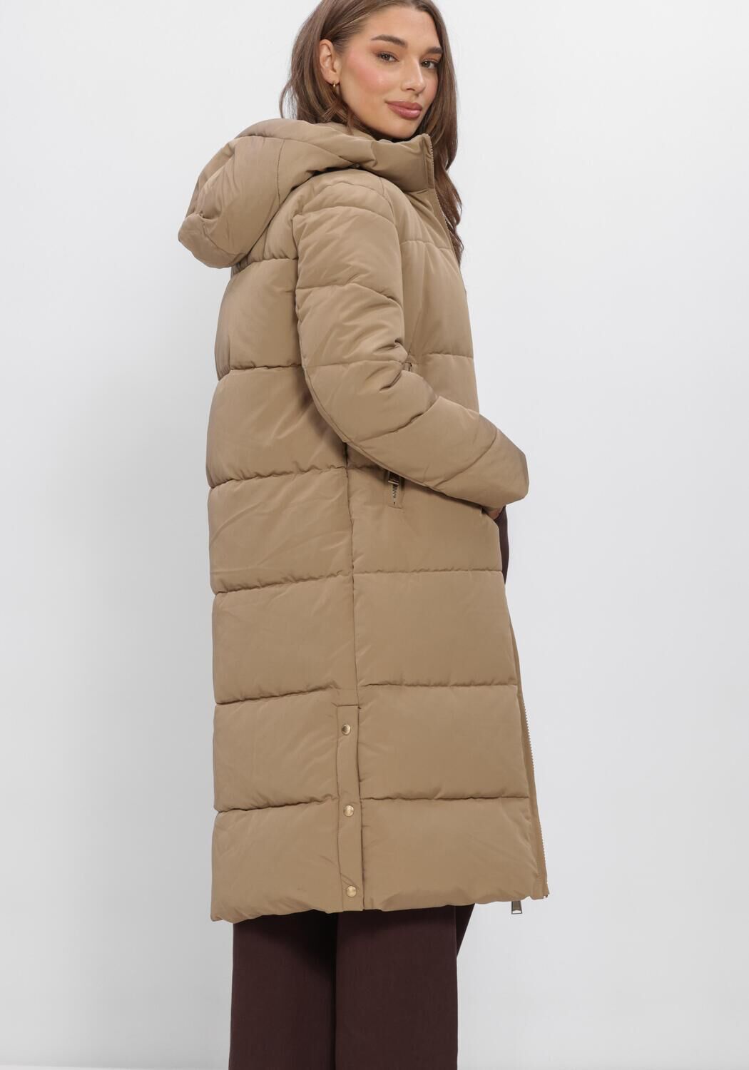Beige WITHBLACK Wattierte Jack WBLGLORIAN LONG PUFFER COAT - large