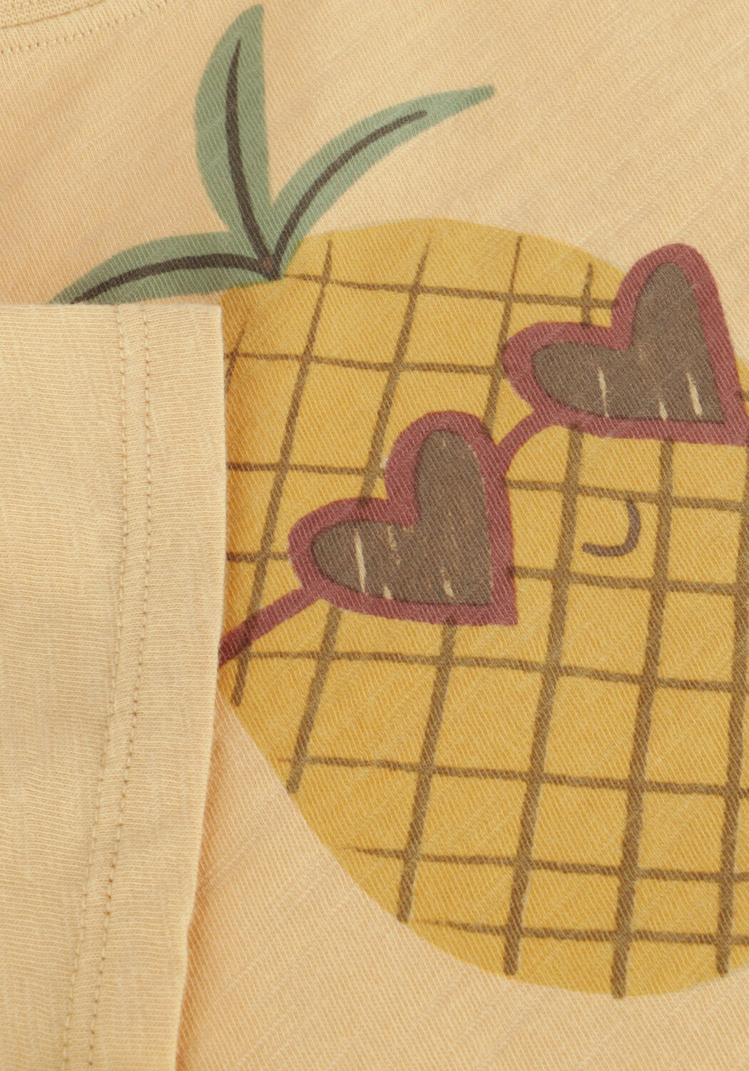 Gelbe RYLEE + CRU T-shirt BOXY TEE PINEAPPLE - large