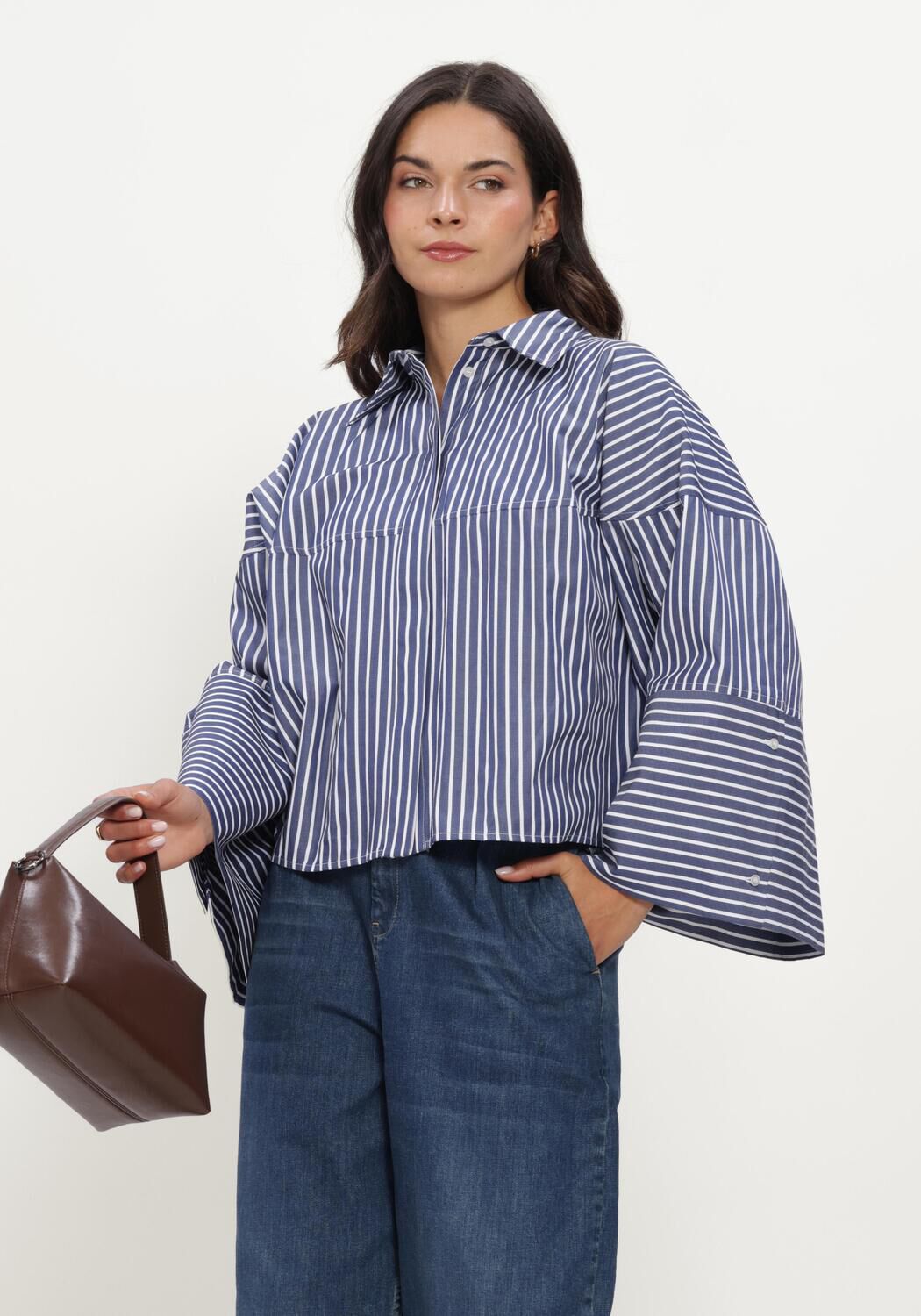 Blaue EST'SEVEN Blusen VARISSA BLOUSE - large