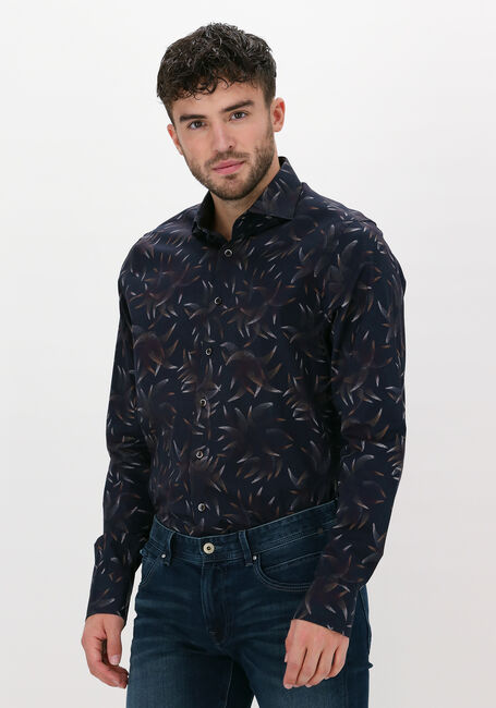 Dunkelblau VANGUARD Casual-Oberhemd LONG SLEEVE SHIRT PRINT ON FIN - large