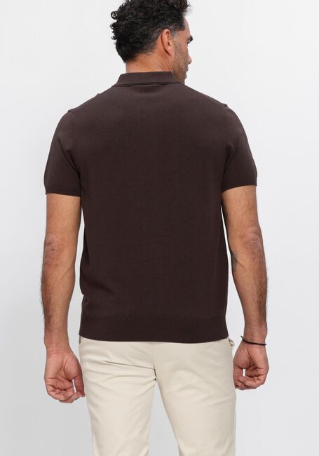 Braune PROFUOMO Polo-Shirt POLO SS LUXURY BASIC - large