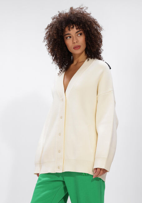 Creme ALIX THE LABEL Strickjacke LADIES KNITTED HEAVY CARDIGAN - large