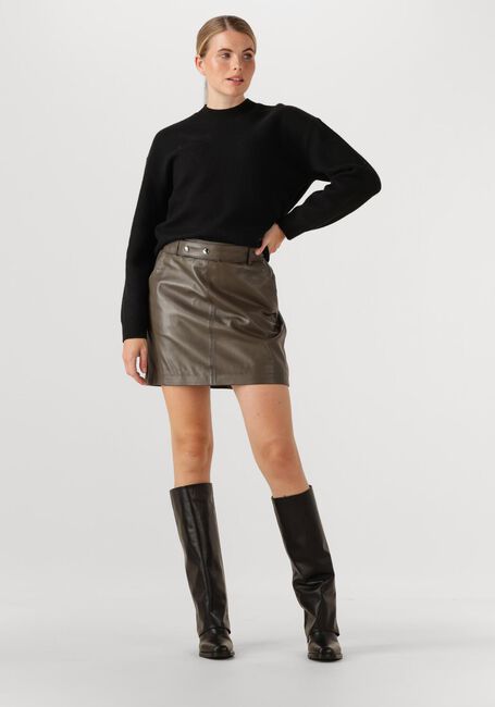 Braune STUDIO AR Minirock LAIN SHEEP SOFT WAXED - large
