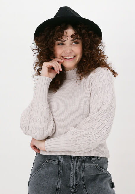 Beige OBJECT Pullover IVY L/S KNIT PULLOVER - large