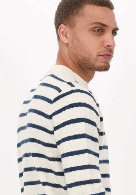 Blaue ANERKJENDT Pullover AKRICO STRIPE KNIT - large