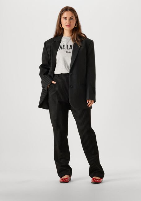 Schwarze ALIX THE LABEL Hose LADIES WOVEN RELAXED MIXED SUIT PANTS - large