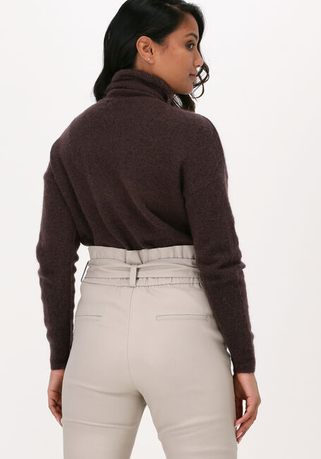 Braune MSCH COPENHAGEN Rollkragenpullover FEMME MOHAIR ROLLNECK - large