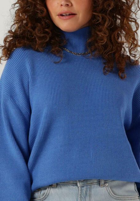 Hellblau MSCH COPENHAGEN Rollkragenpullover MSCHMAGNEA RACHELLE RIB PULLOVER - large