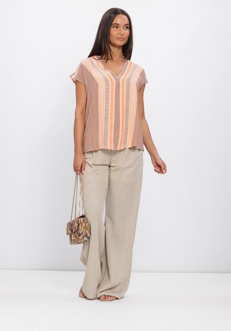 Khaki SUMMUM Hosen TROUSER LINEN LOOK - large