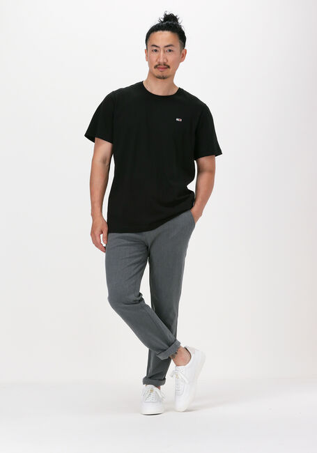 Schwarze TOMMY JEANS T-shirt TJM CLASSIC JERSEY C NECK - large