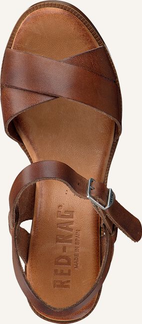 Cognacfarbene RED-RAG Flache Sandalen 79174 Cognacfarbene RED-RAG Flache Sandalen 79174 - large