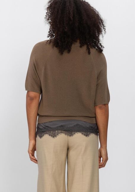 Braune ANOTHER LABEL Pullover & Cardigans ALLINI KNITTED PULL S/S/ - large