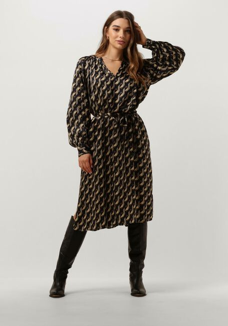 Schwarze SECOND FEMALE Midikleid HOPI DRESS - large