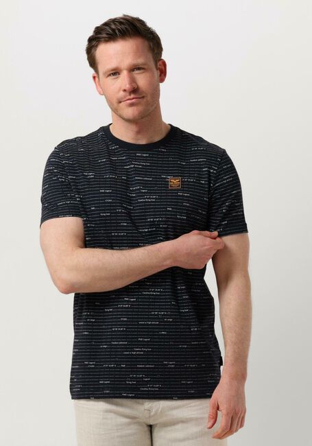 Blaue PME LEGEND T-shirt SHORT SLEEVE R-NECK SINGLE JERSEY MELANGE - large