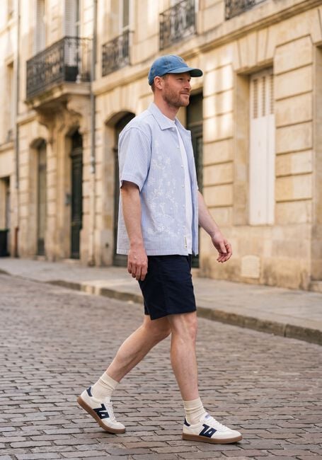 Dunkelblau LES DEUX Kurze Hose OTTO LINEN SHORTS - large