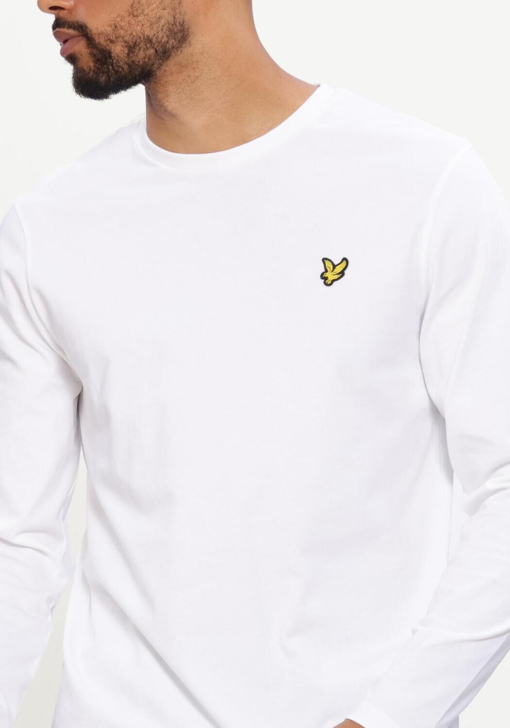 Wei&szlig;e LYLE & SCOTT T-shirt PLAIN L/S T-SHIRT - large
