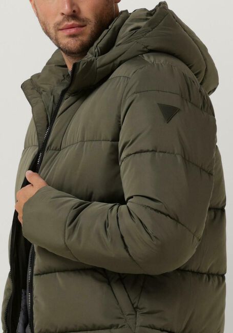 Olive PUREWHITE Wattierte Jack PUFFER COAT WITH DETACHABLE HOOD - large