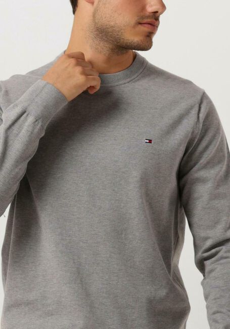 Graue TOMMY HILFIGER Pullover 1985 CREW NECK SWEATER - large