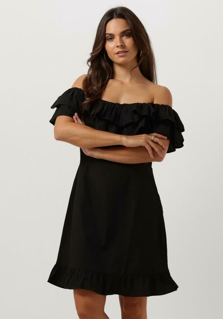 Schwarze NOTRE-V Minikleid X FLORINE - DONNA DRESS - large