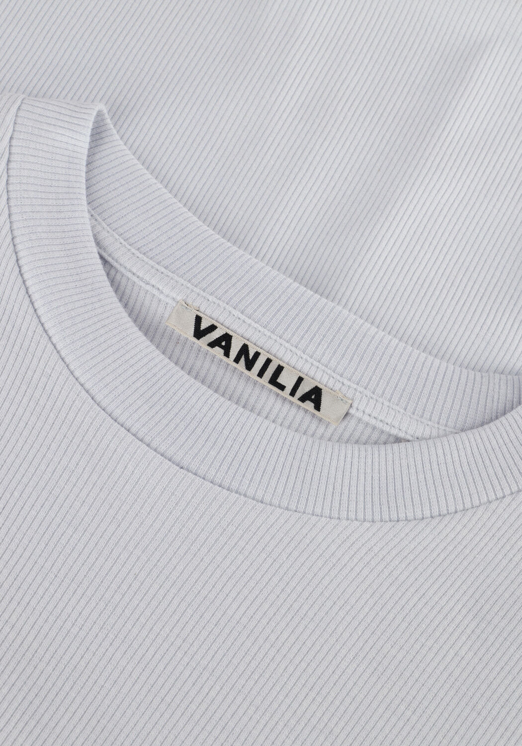 Hellblau VANILIA Top RIB BASIC T-SHIRT - large
