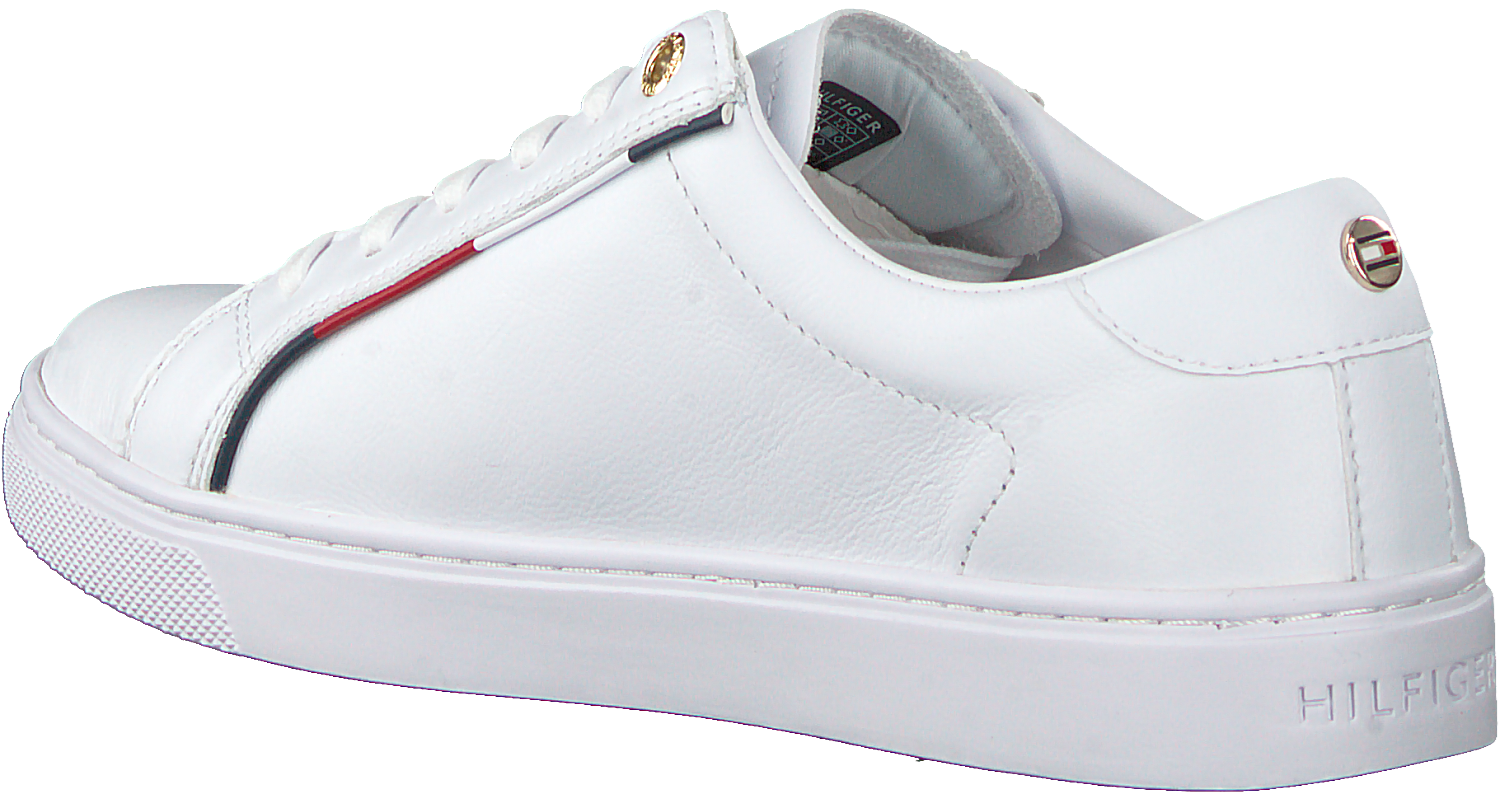 tommy hilfiger white canvas trainers