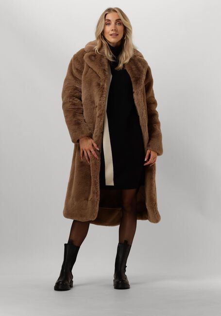 Camelfarbene GIACOMO THE JACKET Fake-Fur-Jack 6610940 - large