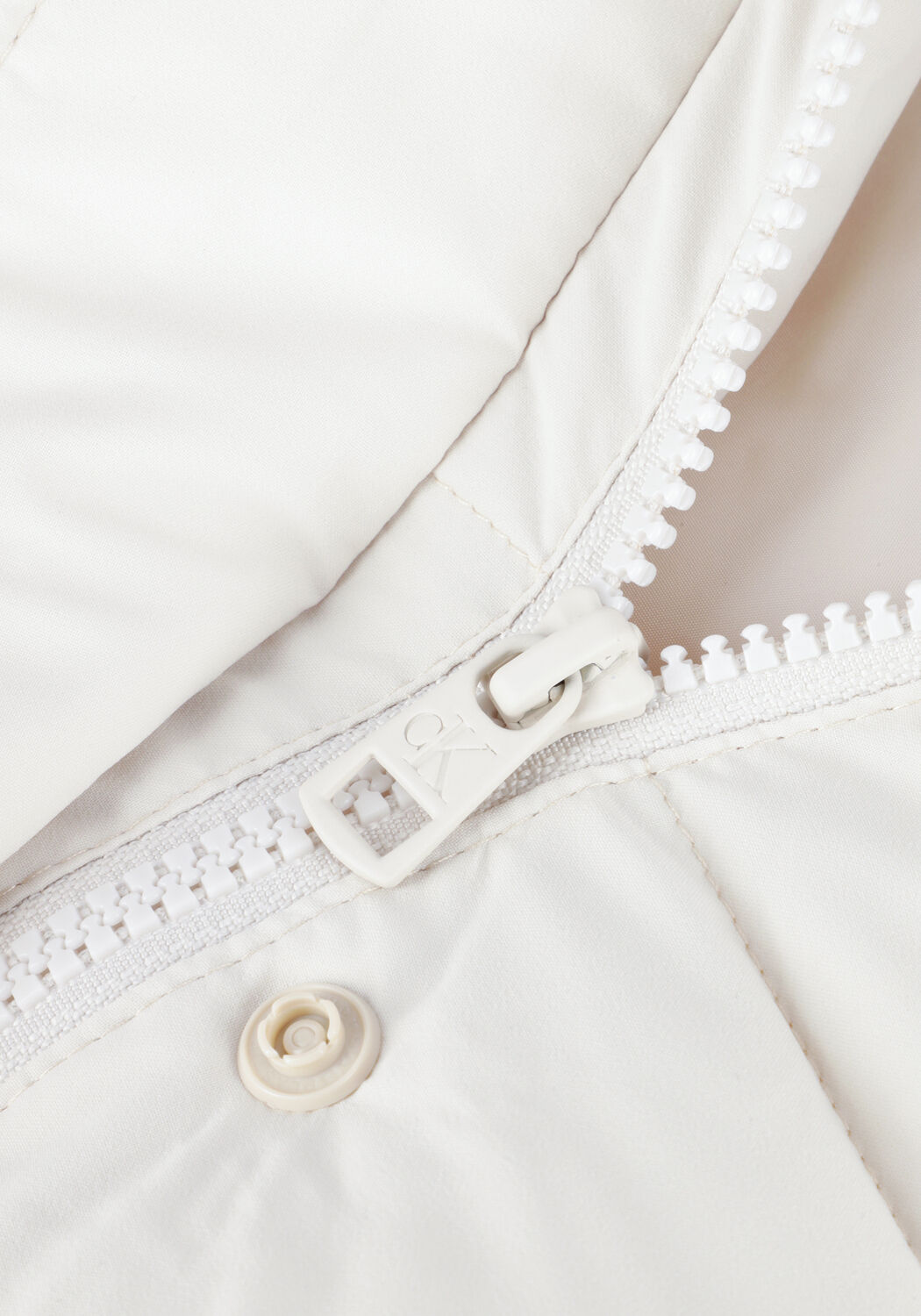 Wei&szlig;e CALVIN KLEIN Wattierte Jack MW NON-DOWN SHORT PUFFER - large