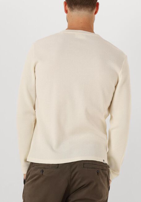 Ecru ANERKJENDT Polos & T-Shirts AKKIKKI L/S WAFFLE TEE - large