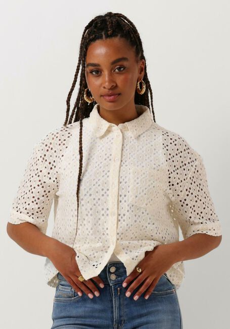 Sand OBJECT Blusen OBJEMILIA S/S SHIRT - large