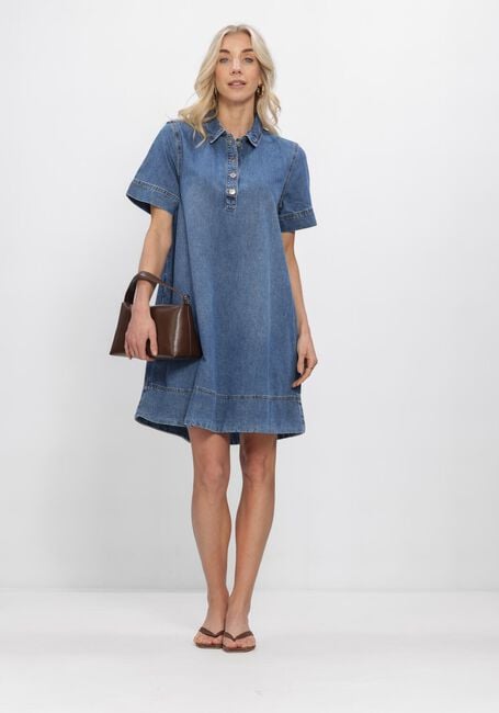 Blaue MSCH COPENHAGEN Kleider MSCHTURO ALENA 2/4 DRESS - large