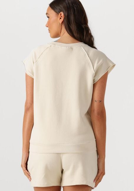 Ecru MY ESSENTIAL WARDROBE T-shirt SARAMW BOXY TEE - large