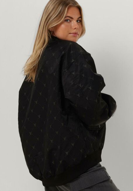 Schwarze ALIX THE LABEL Jack OVERSIZED BULL NYLON BOMBER - large