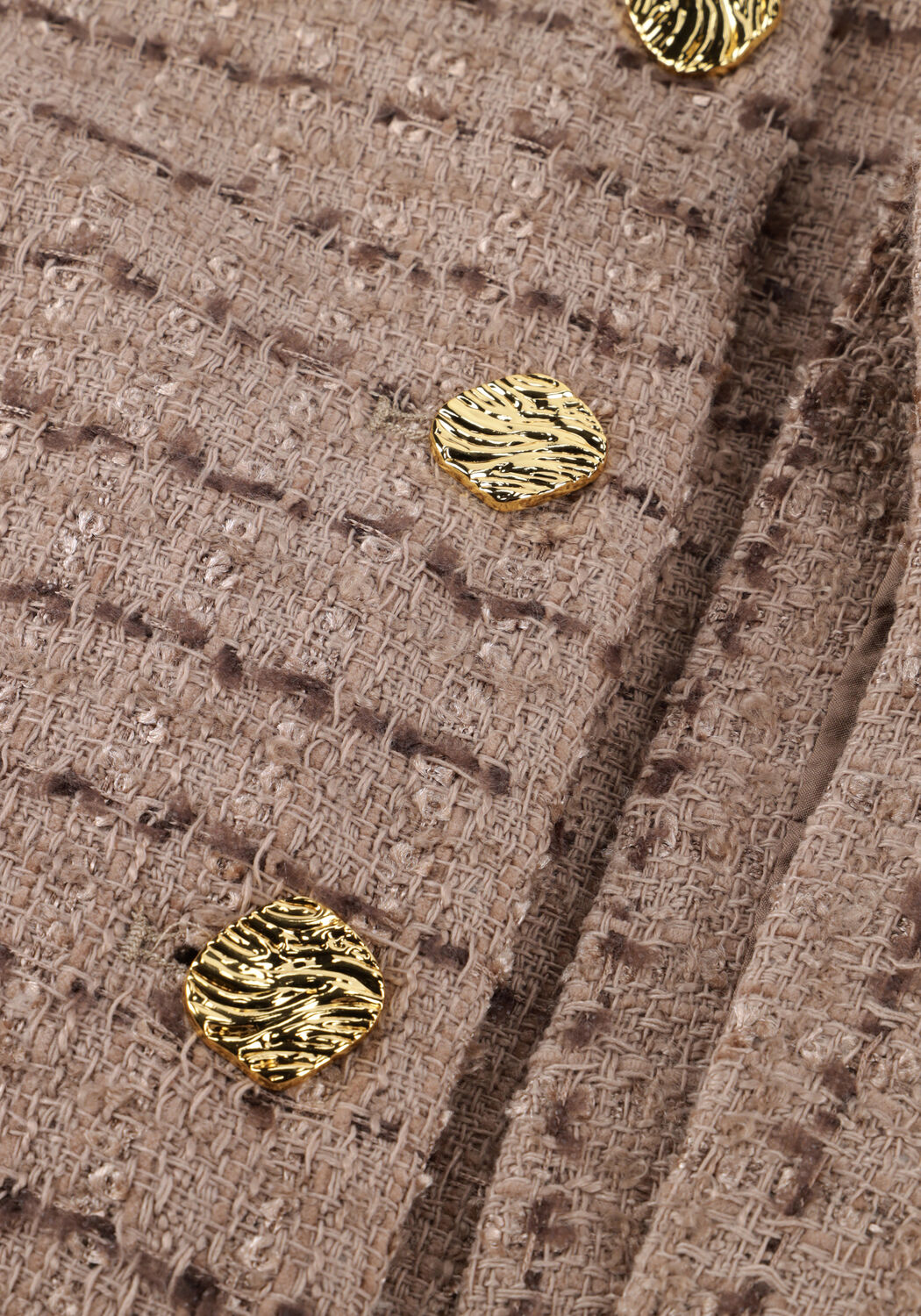 Taupe NEO NOIR Jack ROSELLA BOUCLE MINI JACKET - large