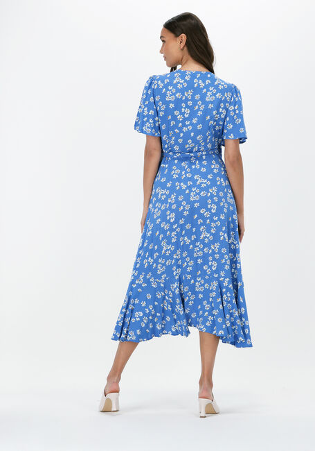 Blaue Y.A.S. Midikleid YASLIMO 2/4 MIDI WRAP DRESS S. - large